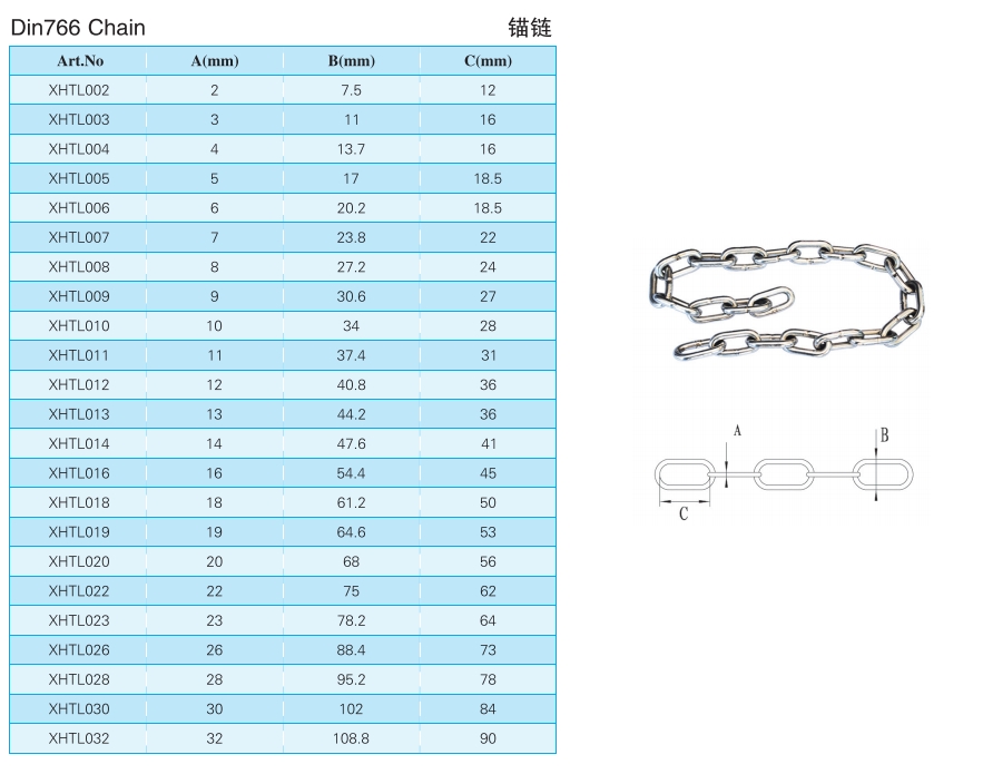 316不锈钢船用锚链